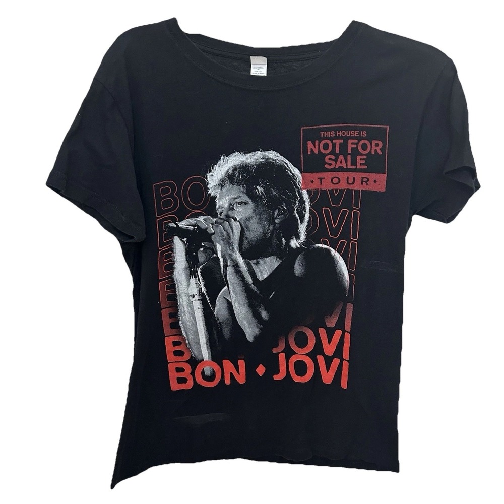 Bon Jovi 2018‎ This House Is Not For Sale Official Tour Graphic Band T Womens XL